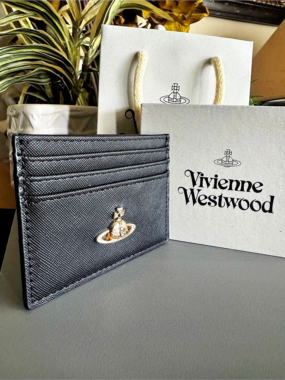 Vivienne Westwood Flat Card Holder Black